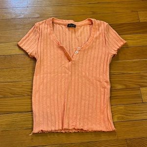 Salmon short sleeve shirt